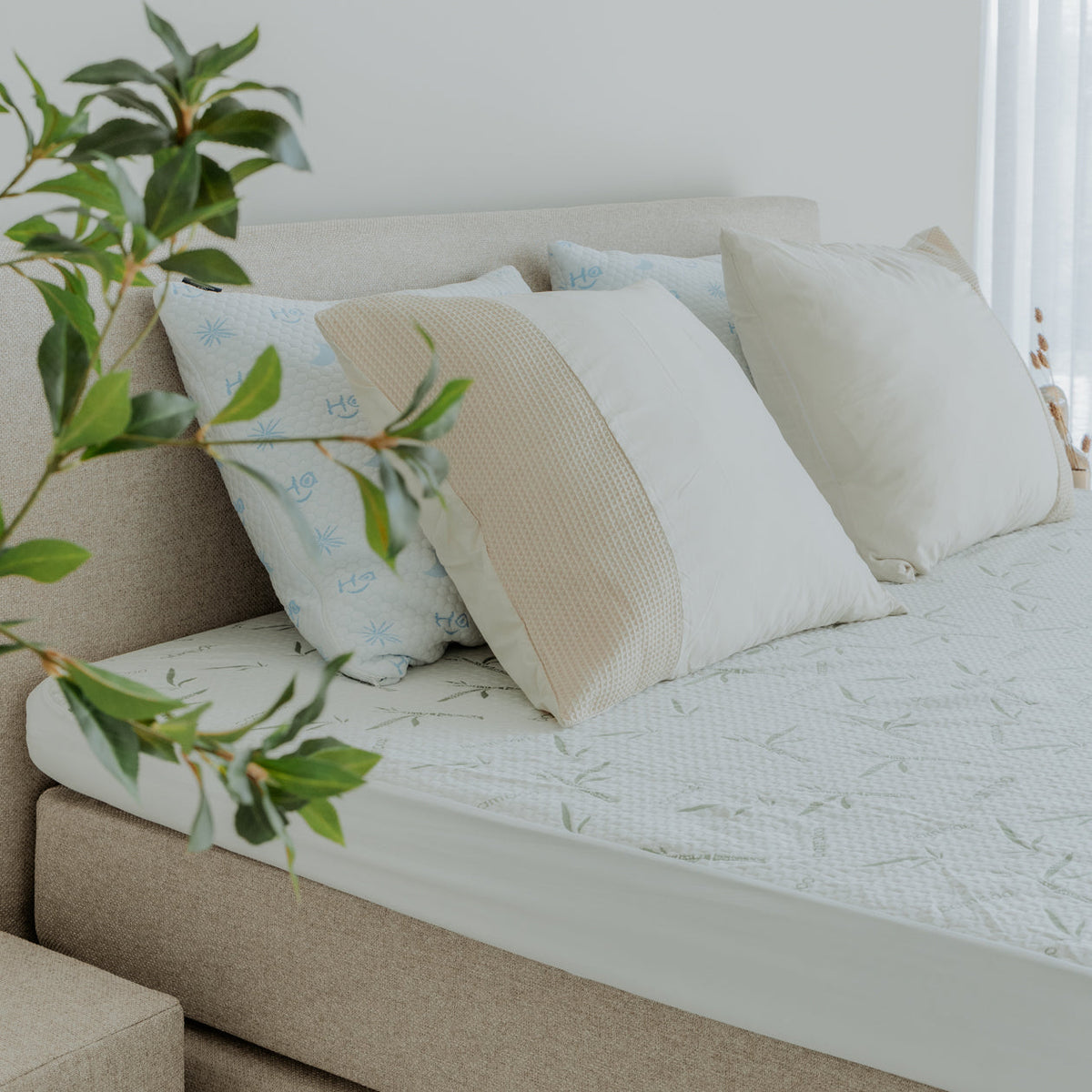 Thehappybed Matrasbeschermer | Bamboe