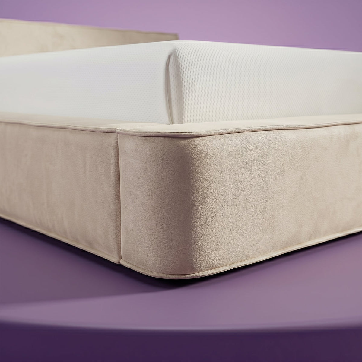 Thehappybed Amour Tranquility | Velvet | Creme | Bed
