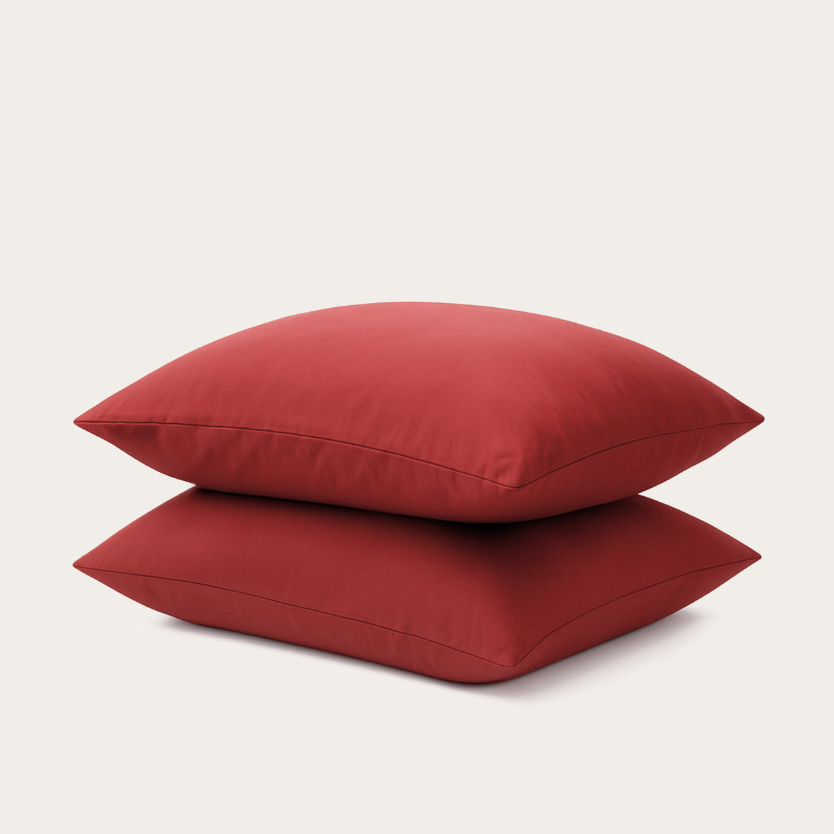 Thehappybed Kussensloop | Red | Set van 2 | 100% Katoen