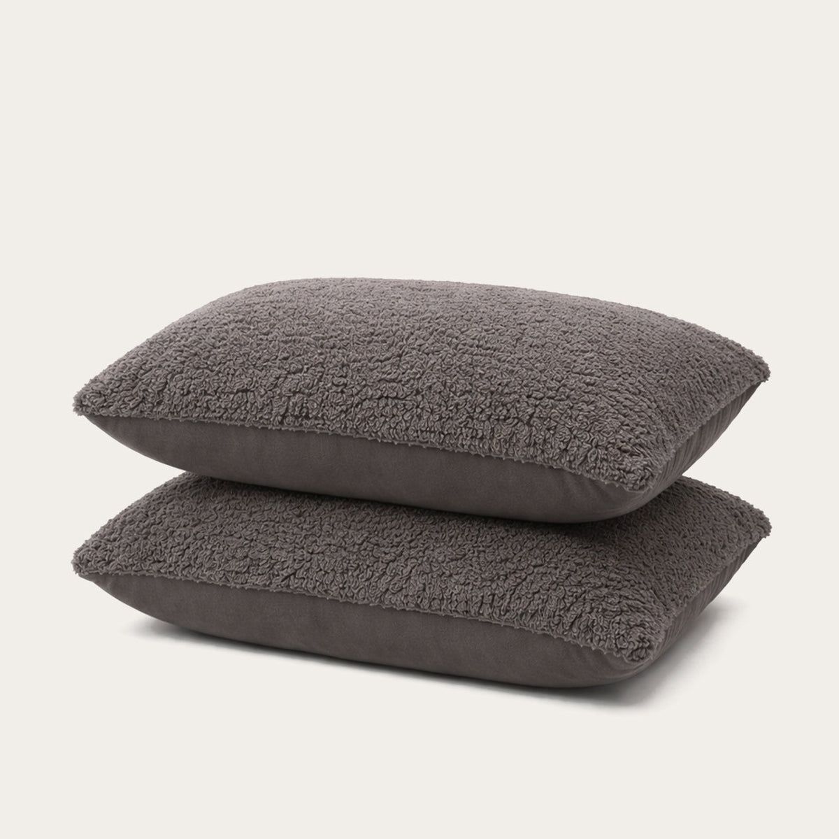 Kussenslopen | Teddy | Anthracite | Set van 2