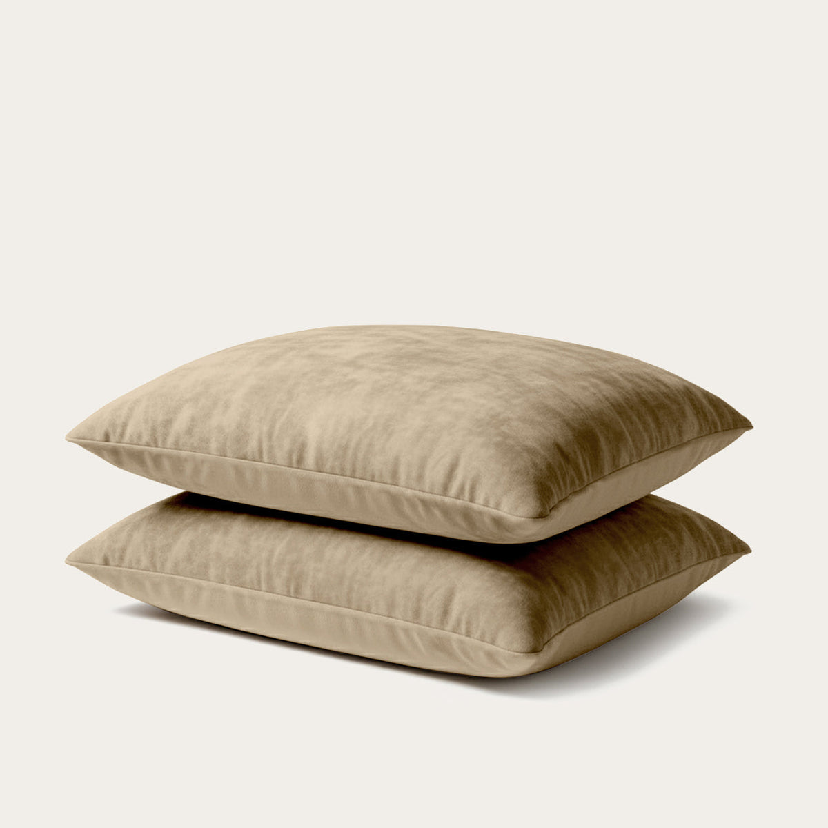 Kussenslopen | Teddy Velvet | Taupe | Set van 2