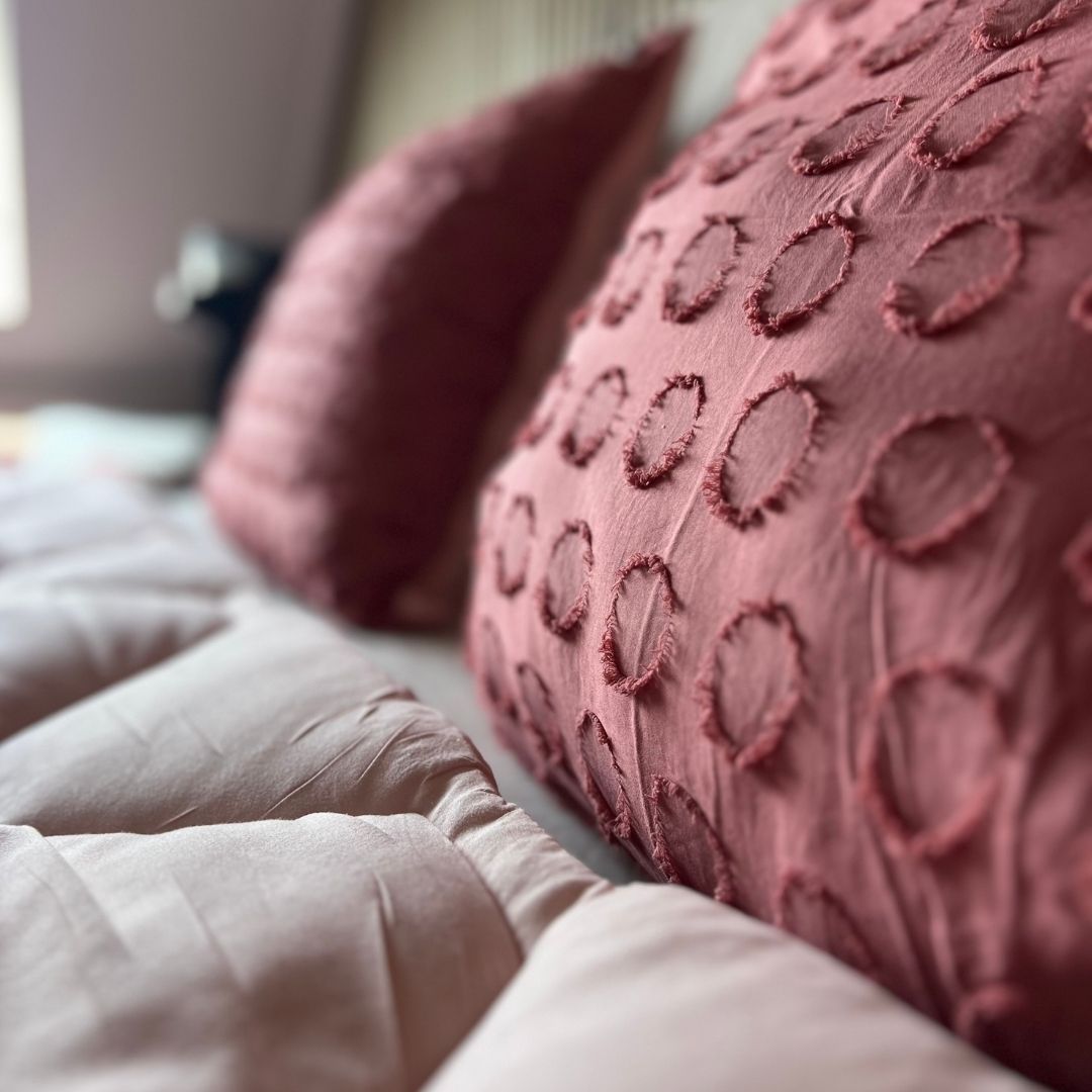 Kussenslopen | Tufted | Blushed Pink | Set van 2