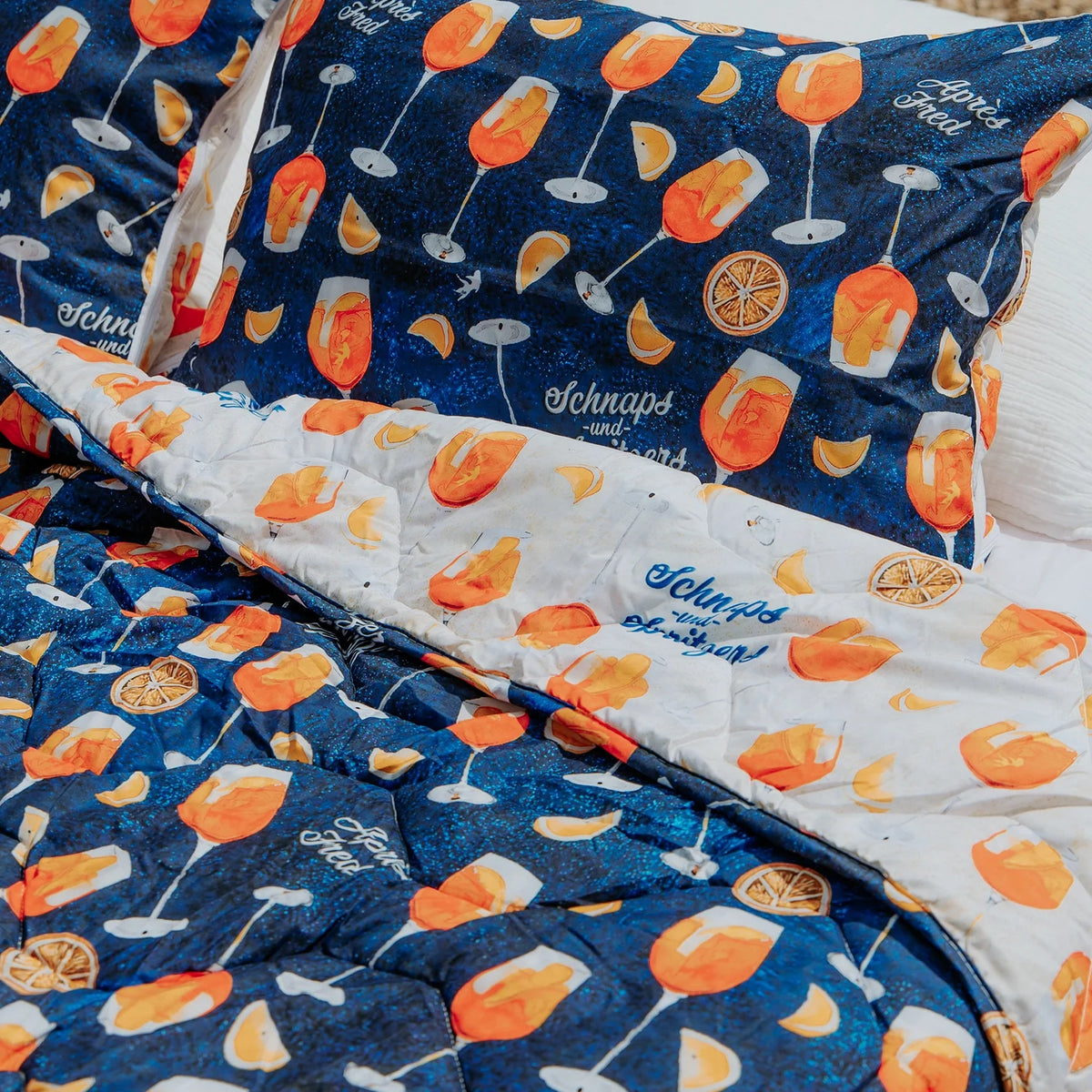 Kussenslopen | A Fish Named Fred & Thehappybed | Aperol Spritz | Set van 2