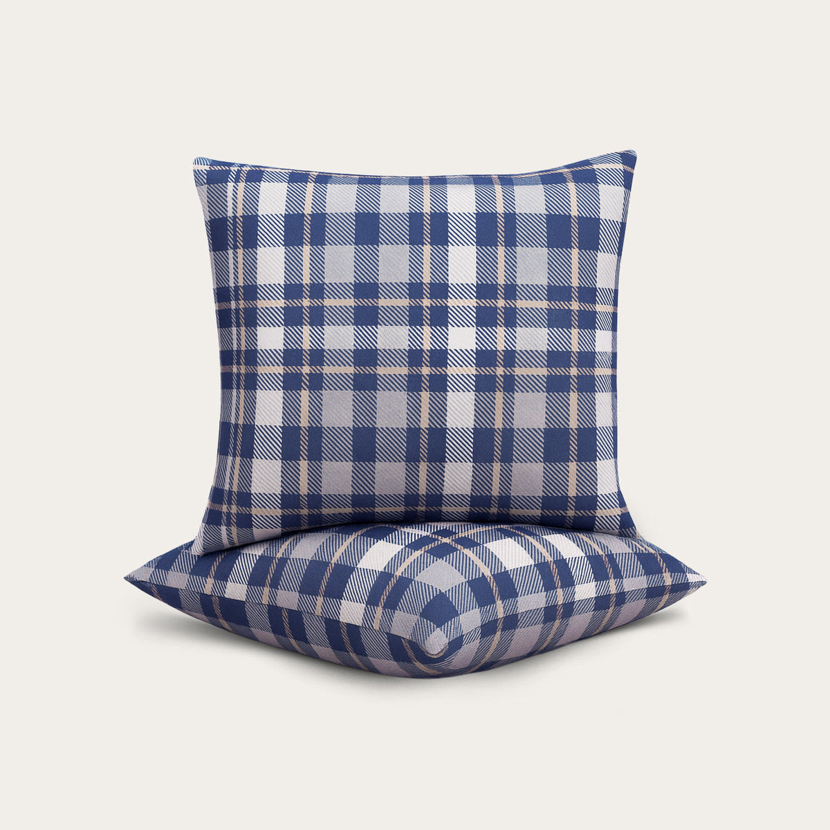 Thehappybed Sierkussensloop | Tartan | Set van 2