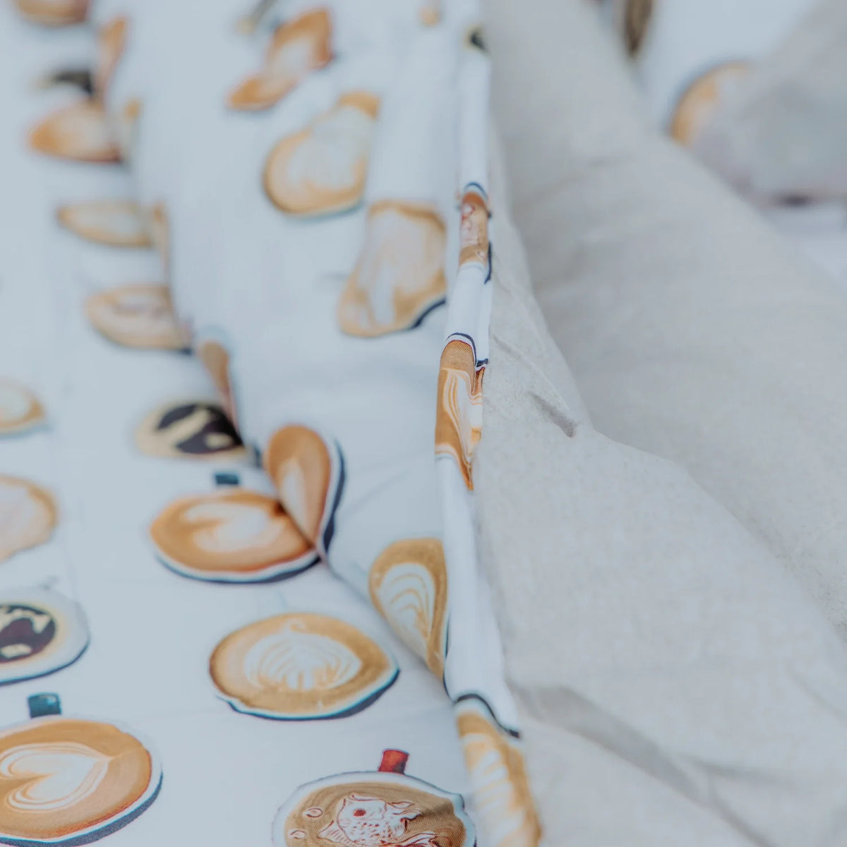 Wasbaar All Season Dekbed | A Fish Named Fred & Thehappybed | Coffee Dream