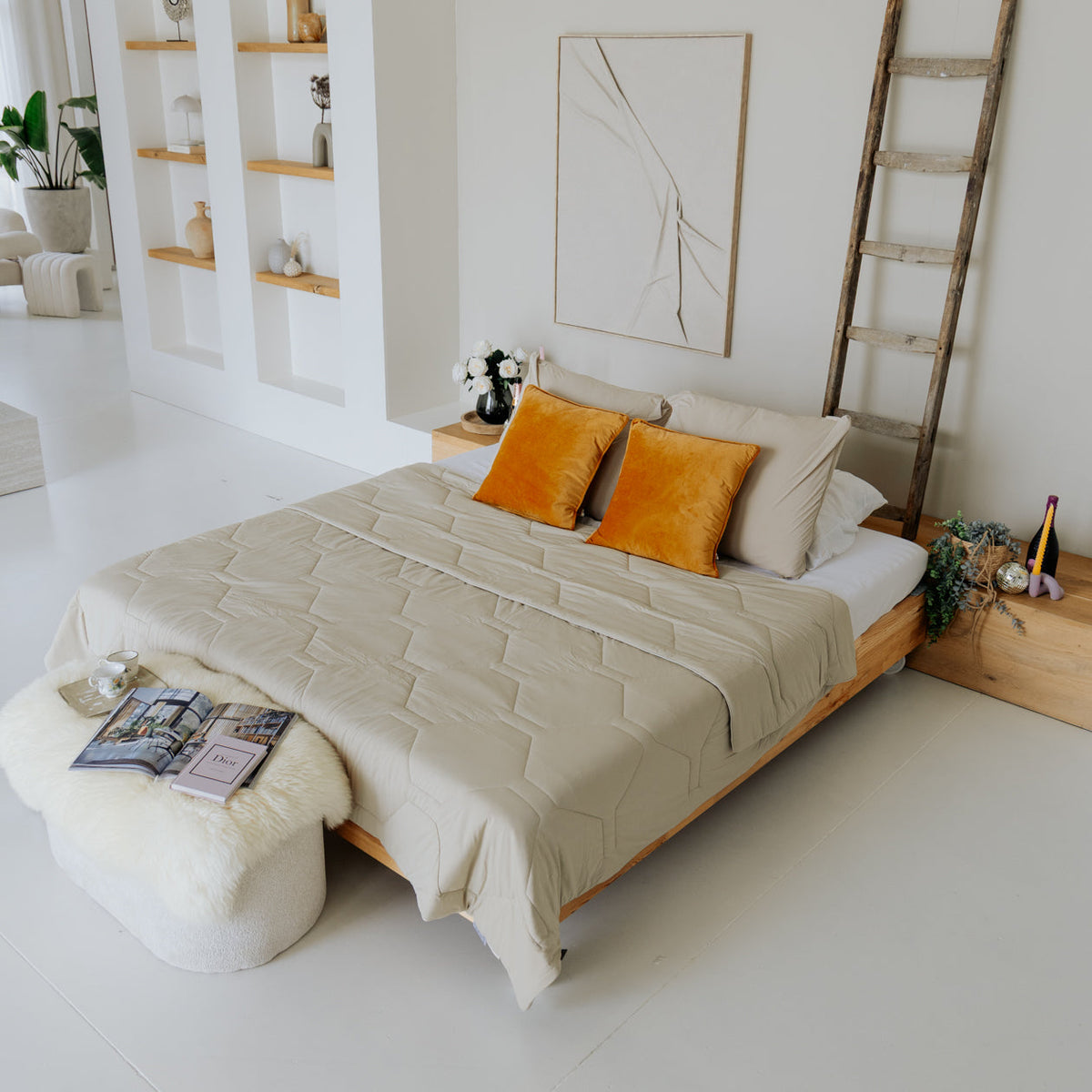 Wasbaar Zomerdekbed | Cooling IceSilk™ | Taupe