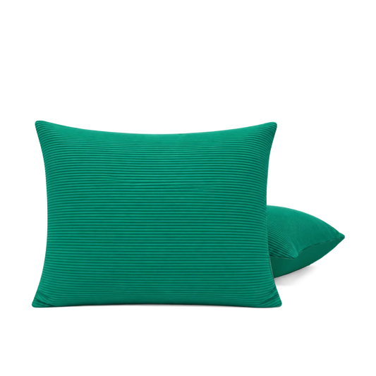 Kussenslopen | Corduroy | Emerald Green | Set van 2