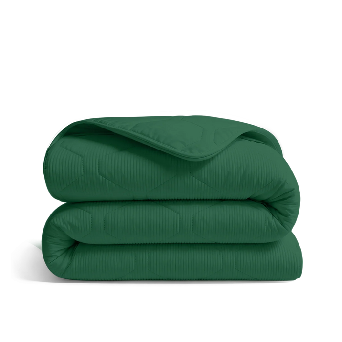 Wasbaar All Season Dekbed | Corduroy | Emerald Green
