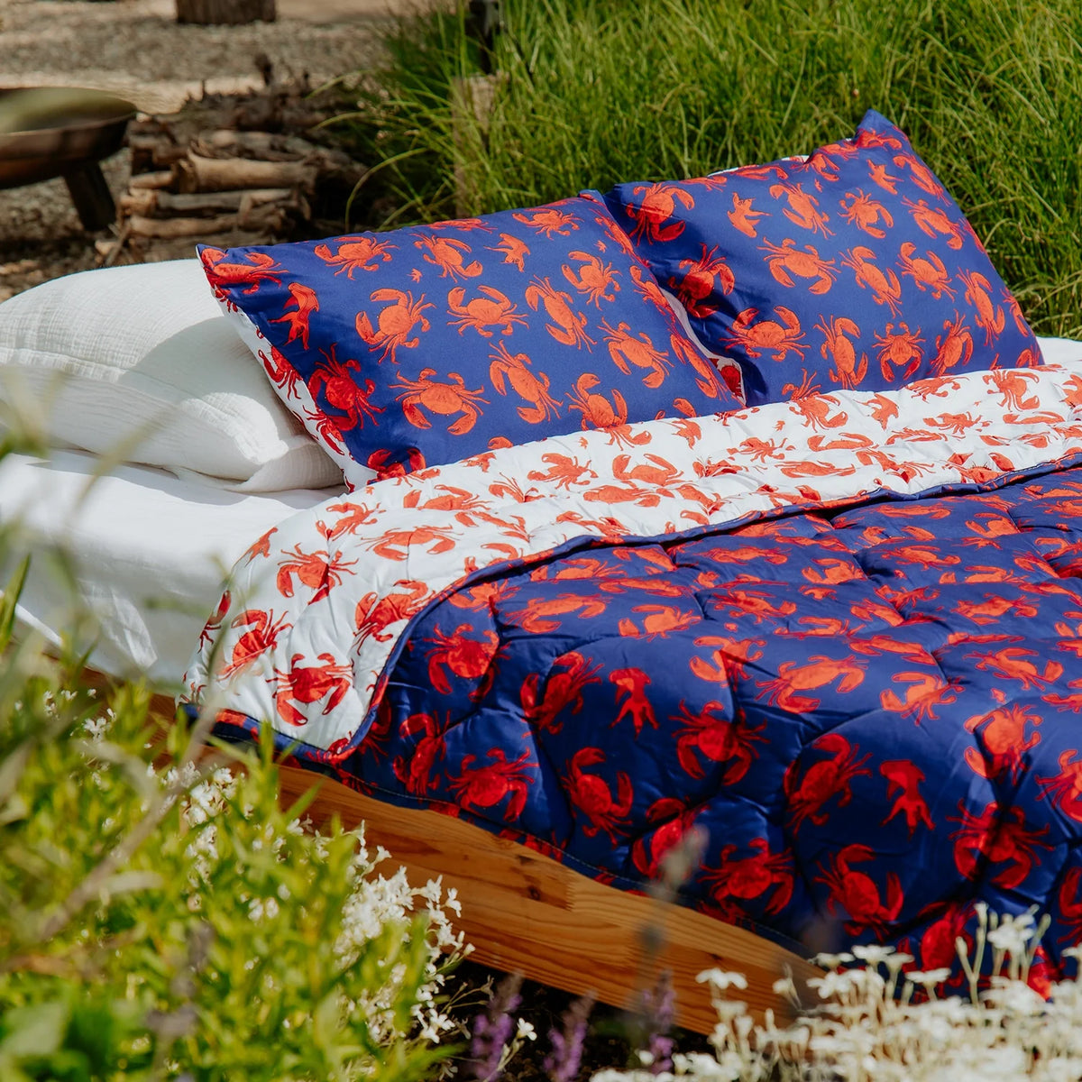 Kussenslopen | A Fish Named Fred & Thehappybed | Costal Crab | Set van 2