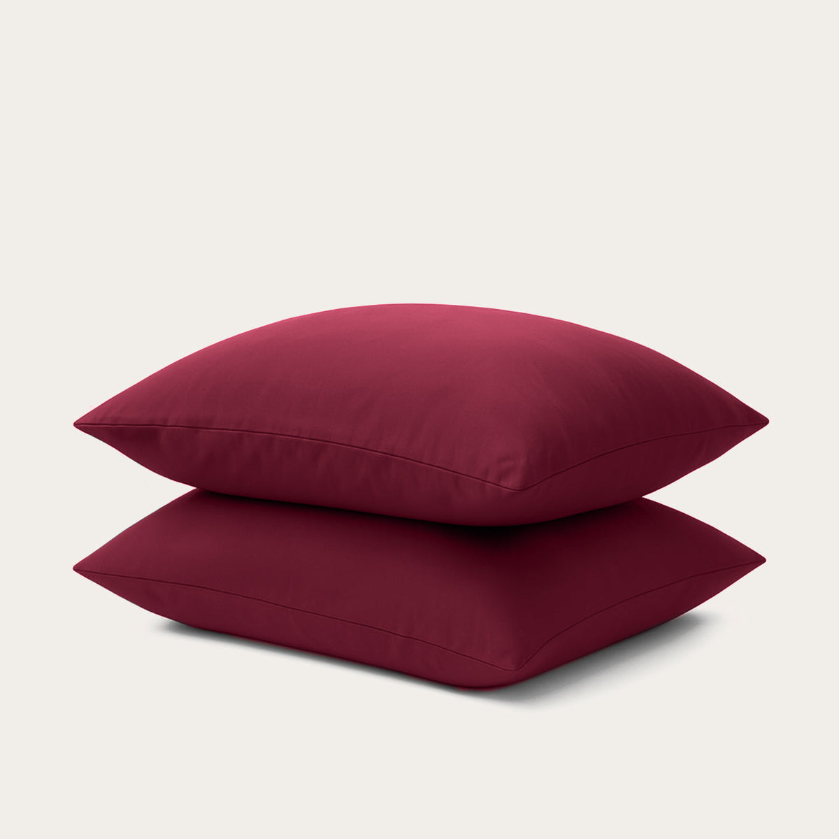 Set van 2 Crimson plum kussenslopen 60x70cm van 100% microvezel met ritssluiting voor luxe comfort en stijl