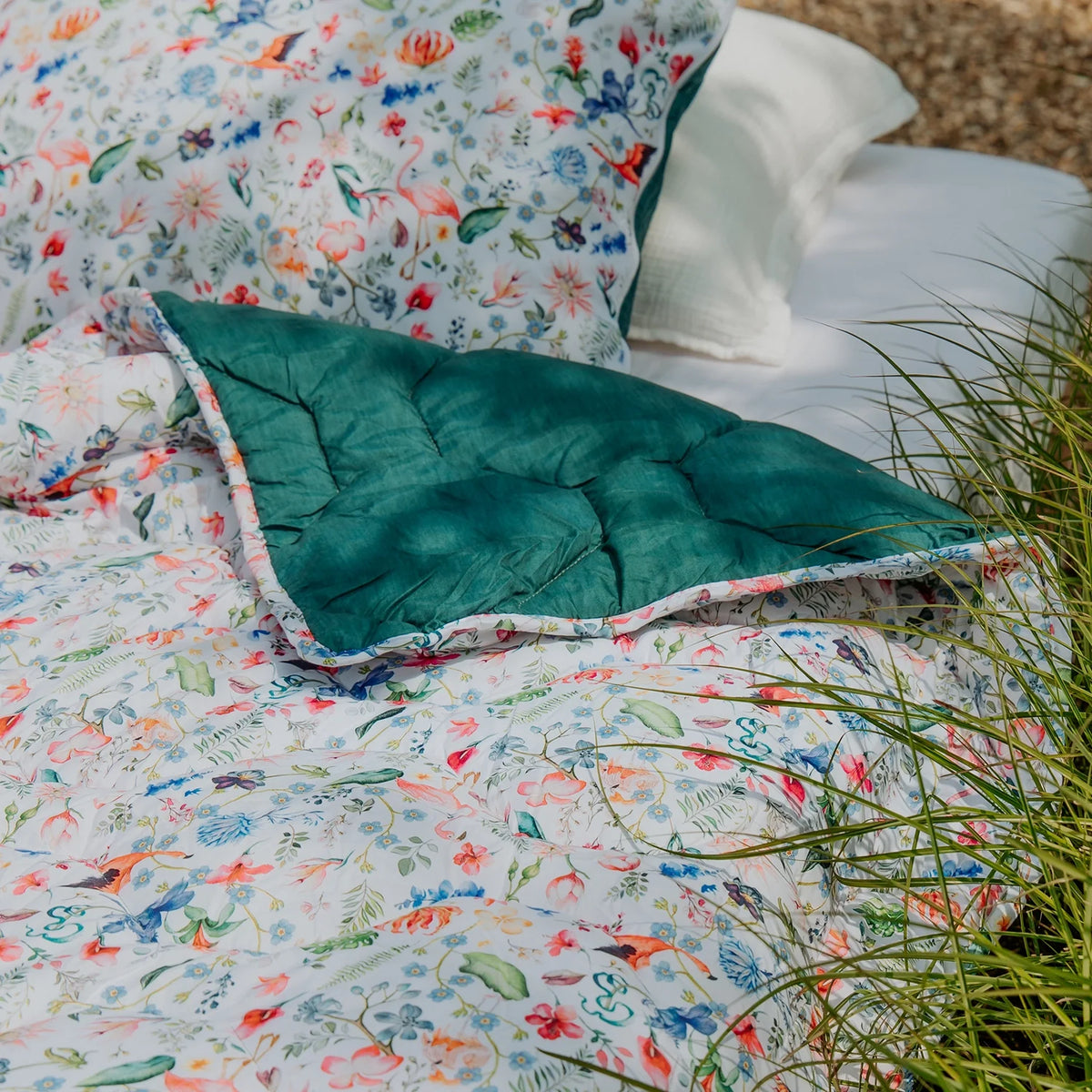 Wasbaar All Season Dekbed | A Fish Named Fred & Thehappybed | Flamingo