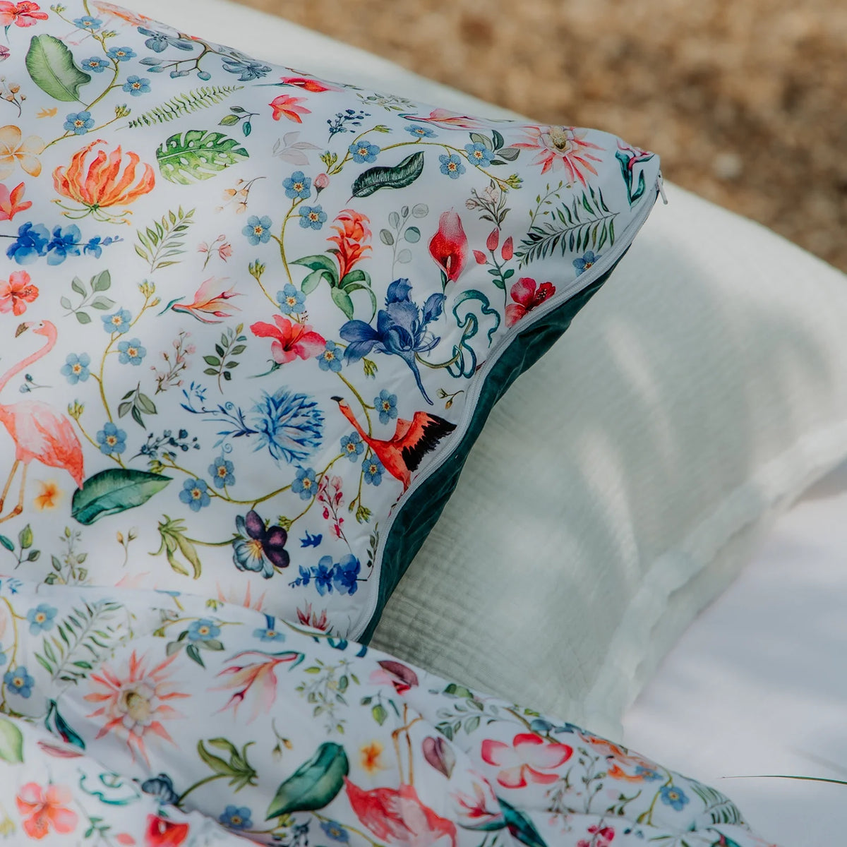 Kussenslopen | A Fish Named Fred & Thehappybed | Flamingo | Set van 2