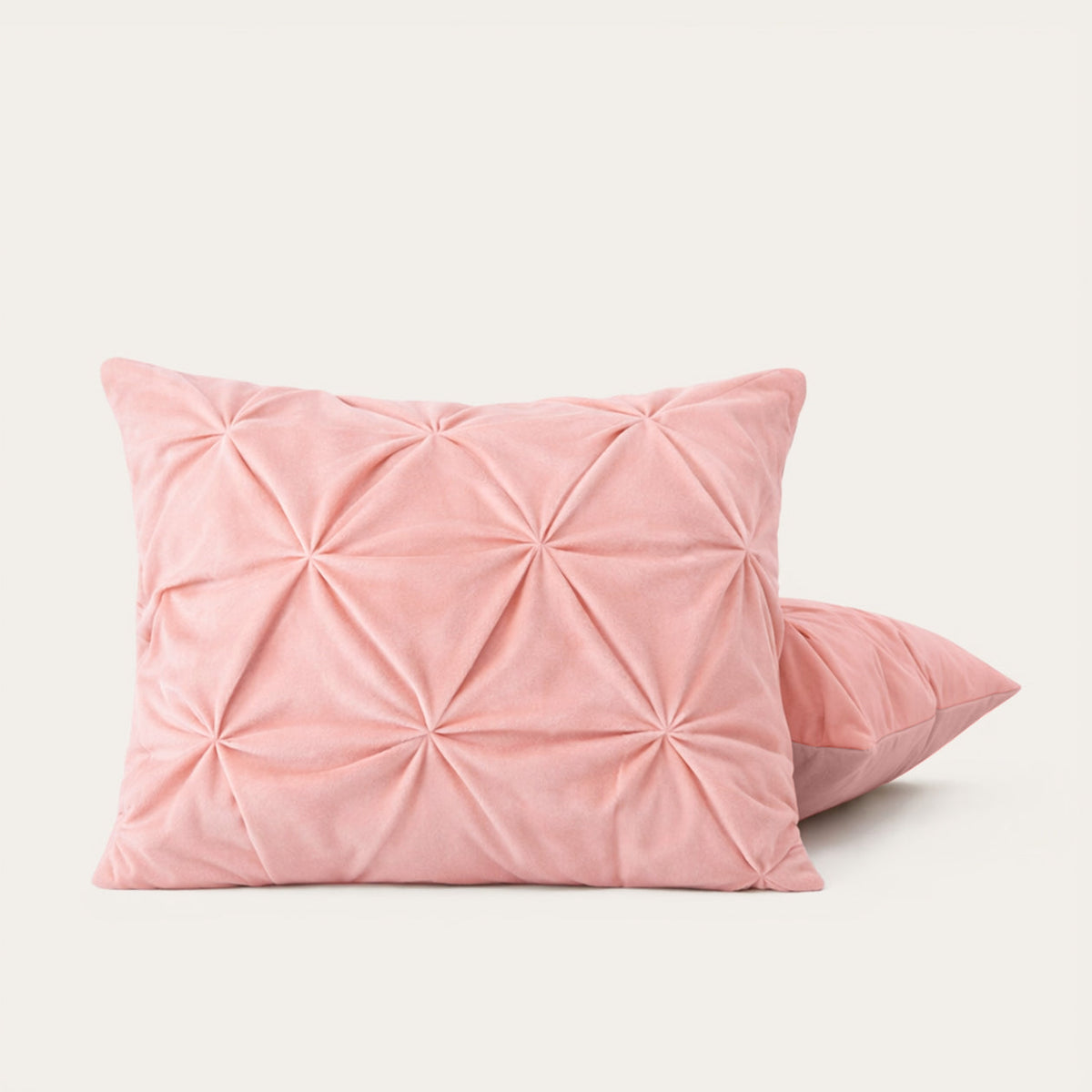 Kussenslopen | Grand Fold | Velvet Old Pink | Set van 2