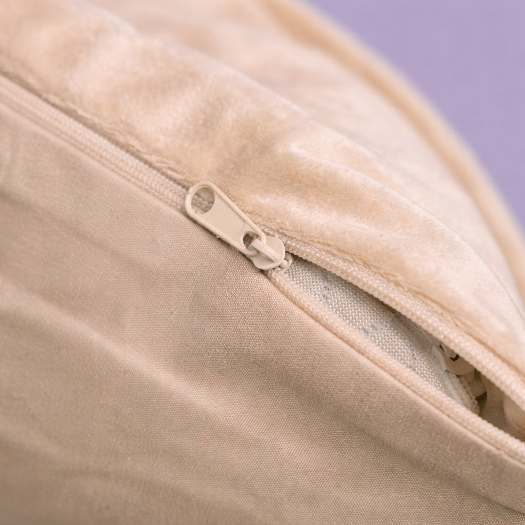Kussenslopen | Grand Fold | Velvet Light Taupe | Set van 2