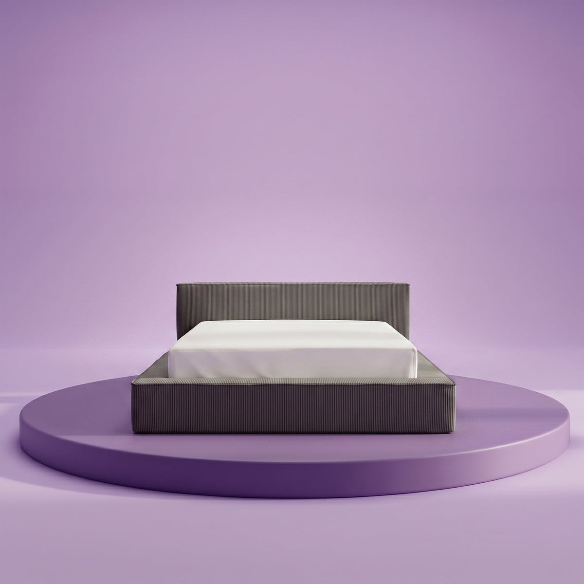 Thehappybed Amour Cosy | Rib | Antra | Bed