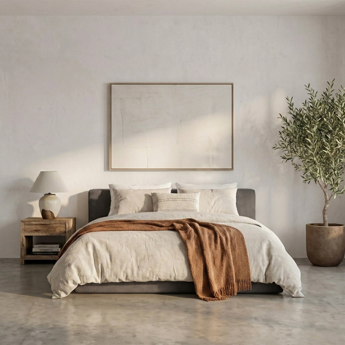 Thehappybed Amour Cosy | Rib | Antra | Bed