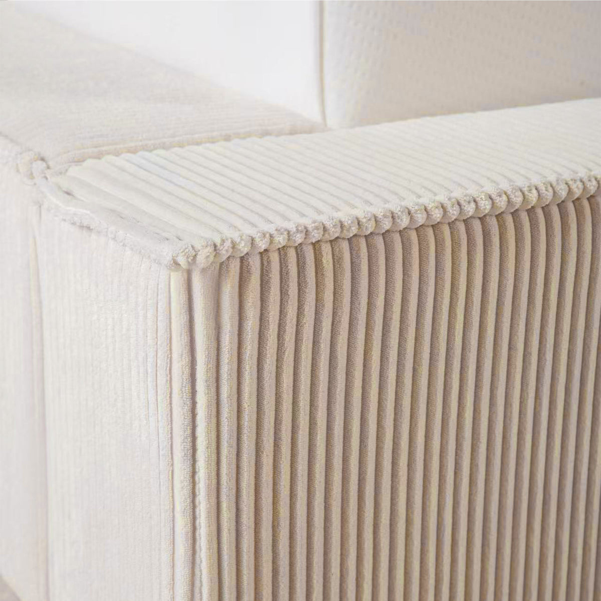 Thehappybed Amour Cosy | Rib | Creme | Bed