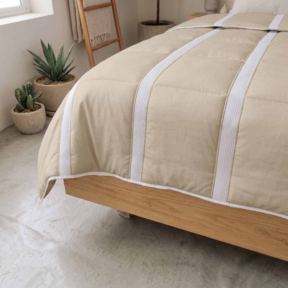 Wasbaar Zomerdekbed | Ventilation | Taupe