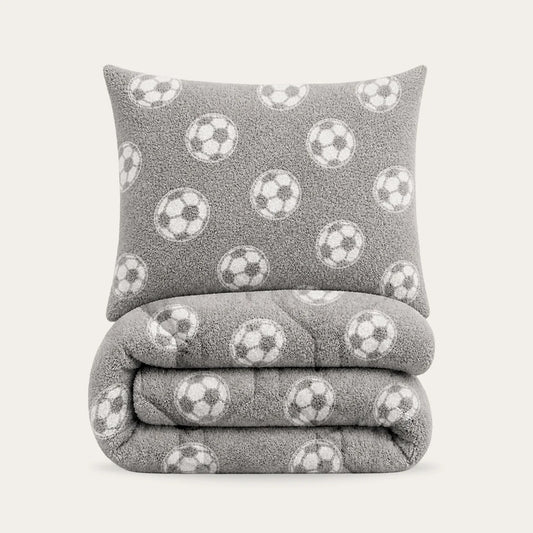 Wasbaar Kids All Season Dekbed | Glow In The Dark | Voetbal | Met Kussensloop