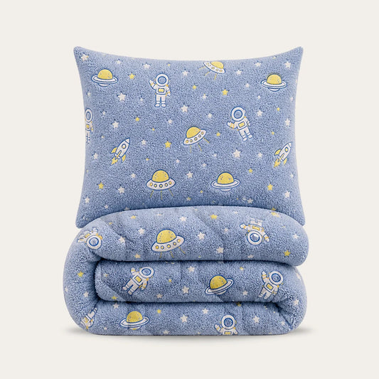 Wasbaar Kids All Season Dekbed | Glow In The Dark | Ruimte | Met Kussensloop