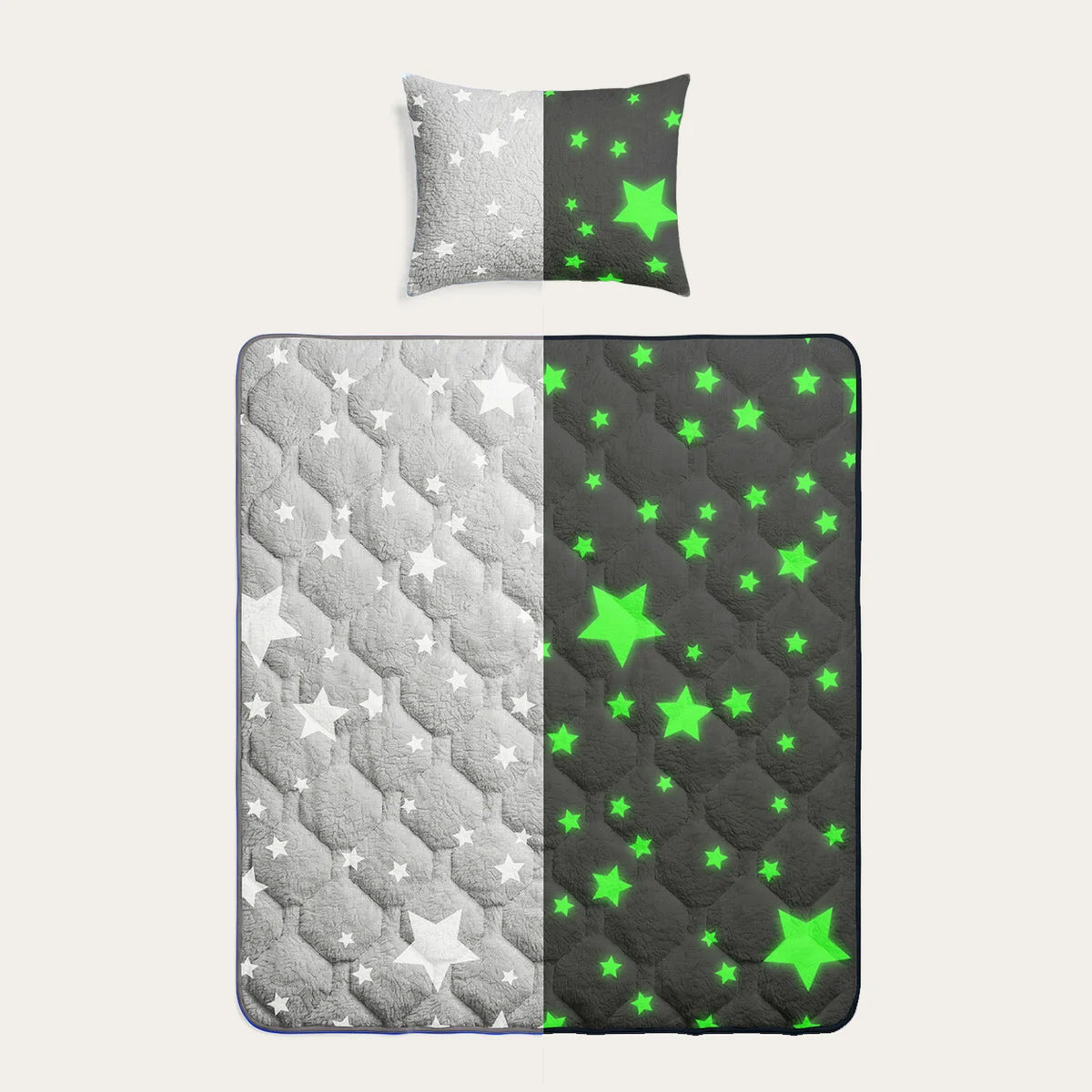Wasbaar Kids All Season Dekbed | Glow In The Dark | Sterren | Met Kussensloop