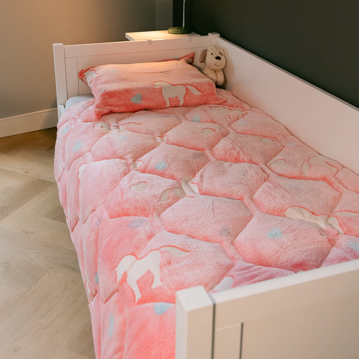 Wasbaar Kids All Season Dekbed | Glow In The Dark | Eenhoorn | Met Kussensloop