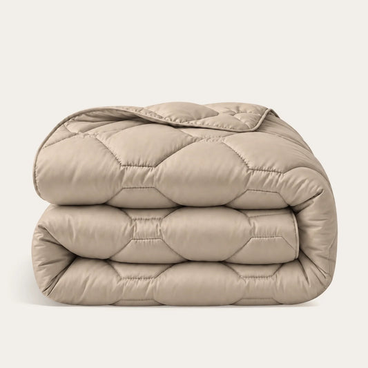Wasbaar All Season Dekbed | Katoen Satijn | Taupe