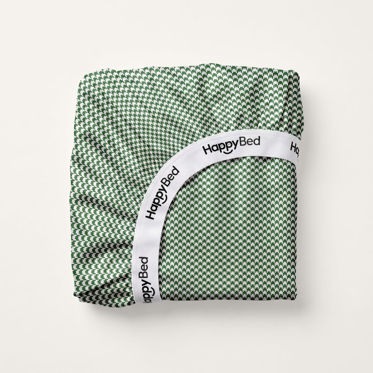 Hoeslaken | Houndstooth Green | Katoen Satijn