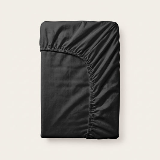 Thehappybed verkoelend Hoeslaken | Black | 100% geweven Katoen