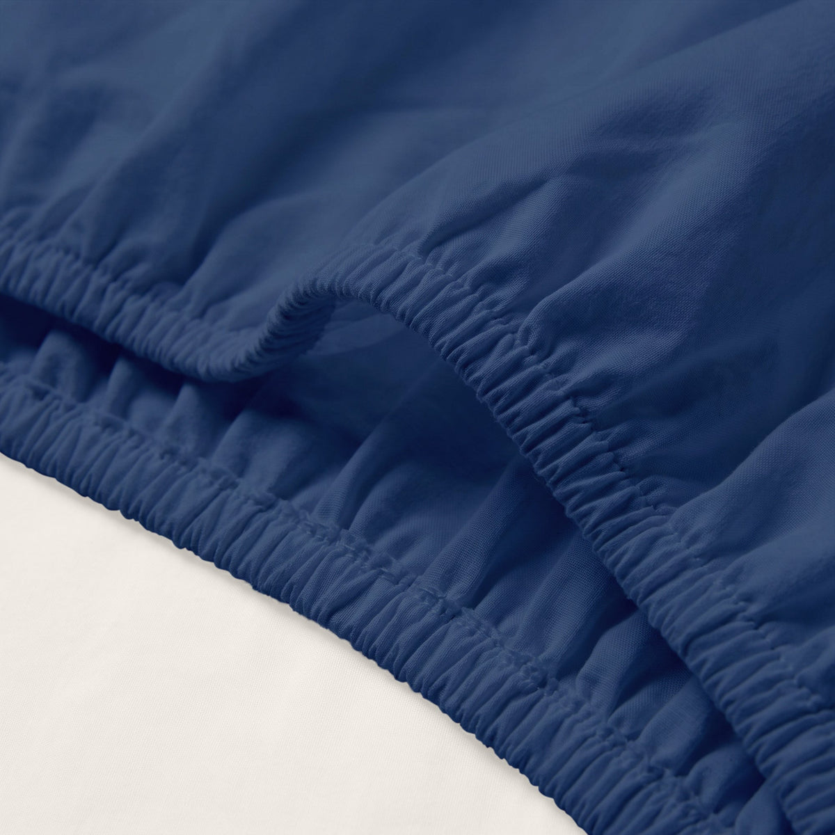 Hoeslaken | Navy | Katoen dubbel jersey