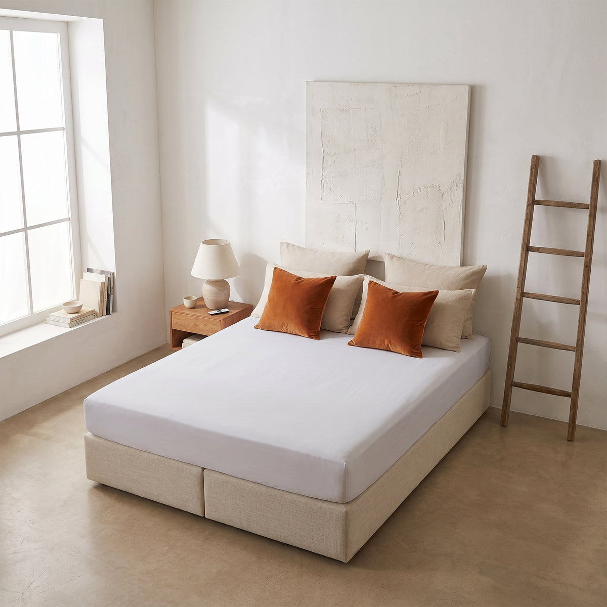 Thehappybed verkoelend Hoeslaken | Silver Grey | 100% geweven Katoen