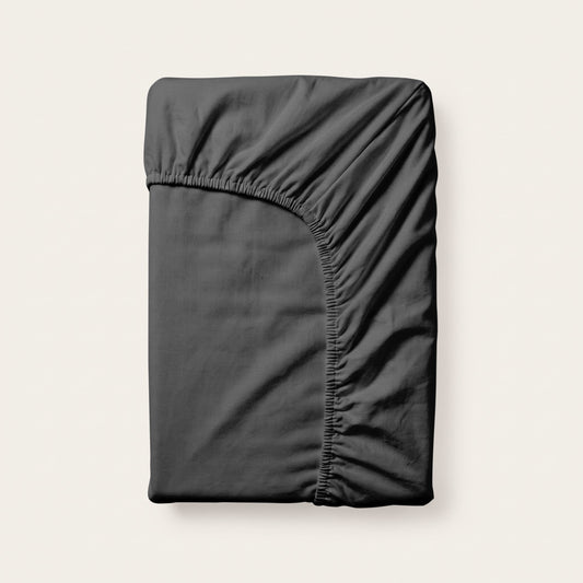 Hoeslaken | Split Topper | Anthracite | Katoen dubbel jersey