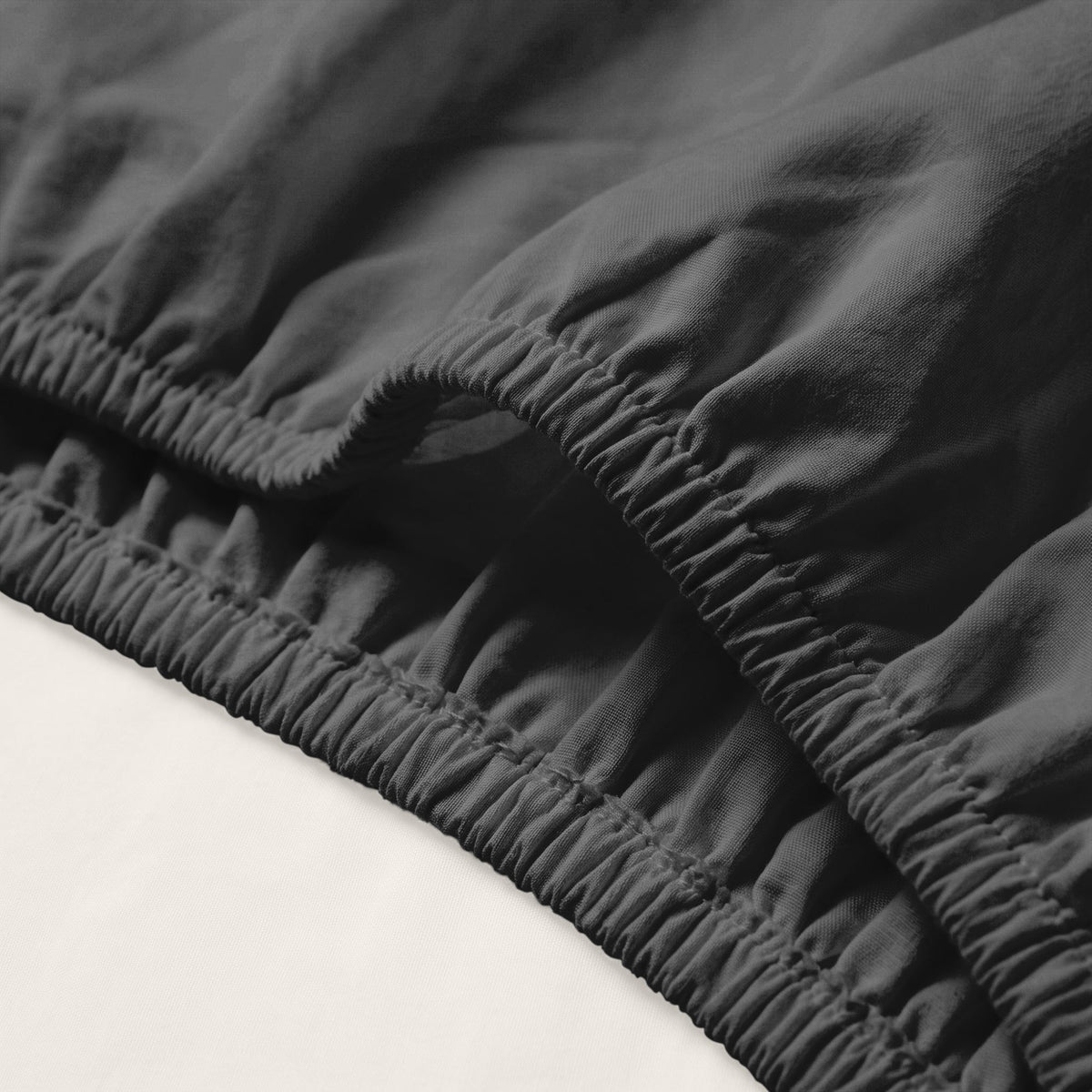 Hoeslaken | Split Topper | Anthracite | Katoen dubbel jersey