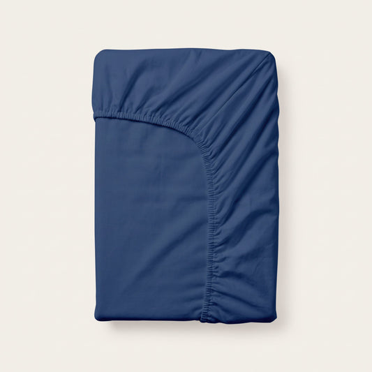 Hoeslaken | Topper | Navy | Katoen dubbel jersey