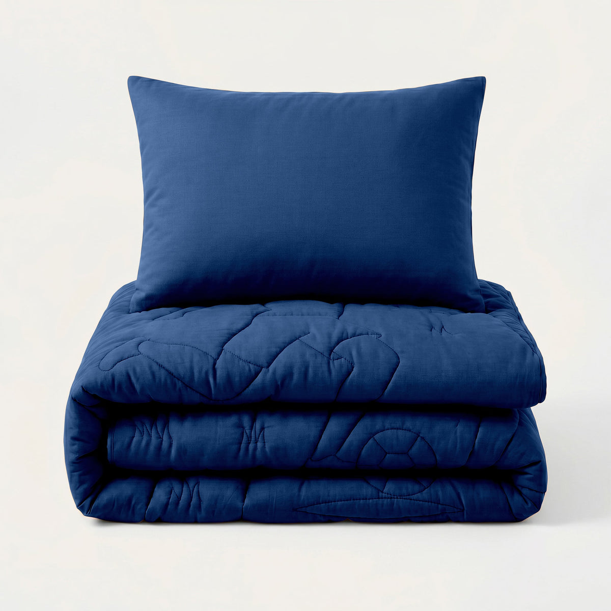 Wasbaar Kids All Season Dekbed | Voetbal Keeper | Navy | Met Kussensloop