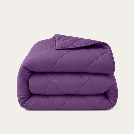 Thehappybed Premium Percal dekbed in Wineberry kleur, geschikt voor het hele jaar, hypoallergeen en sneldrogend