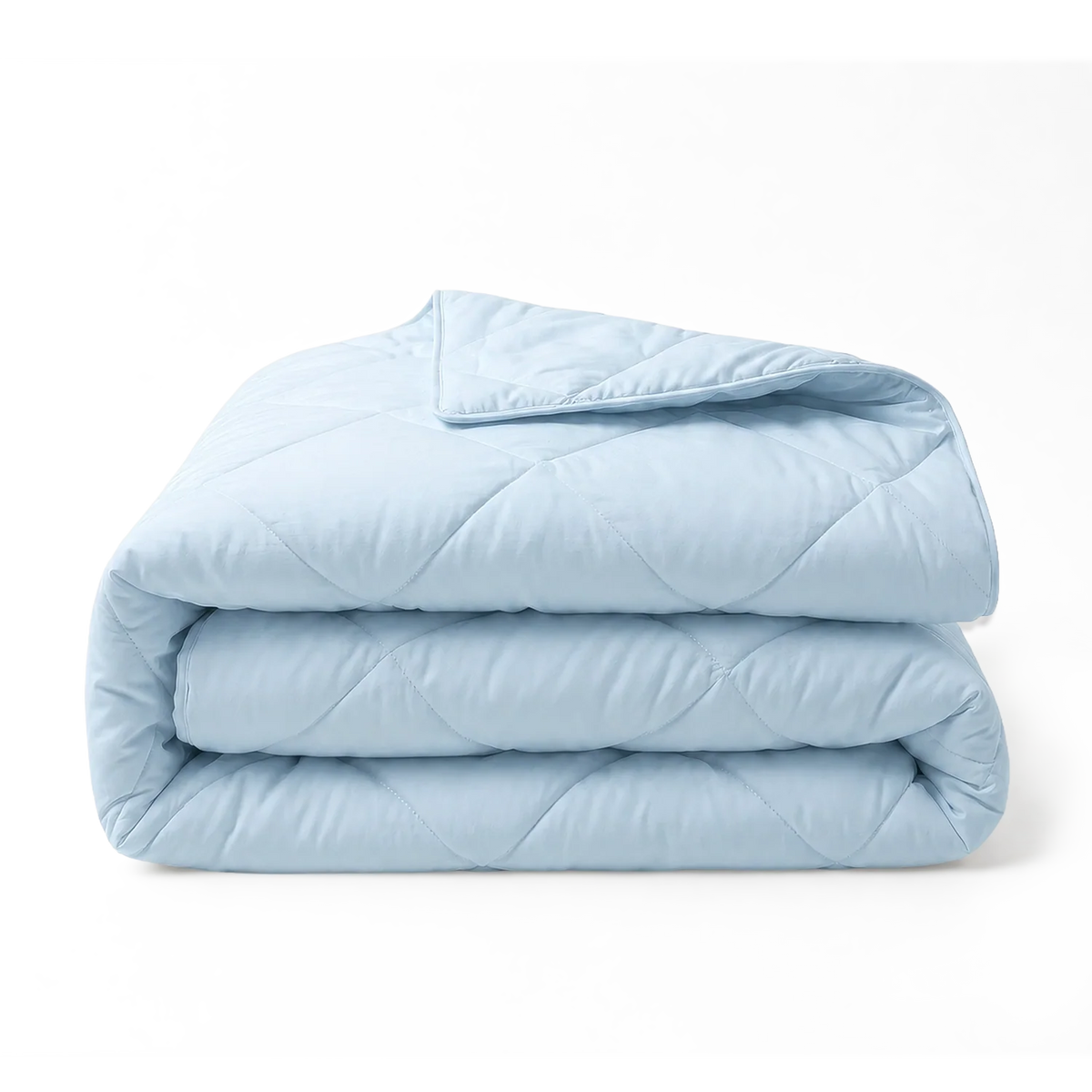 Thehappybed Percal Zomerdekbed lichtblauw zomerdekbed van ademend percal katoen