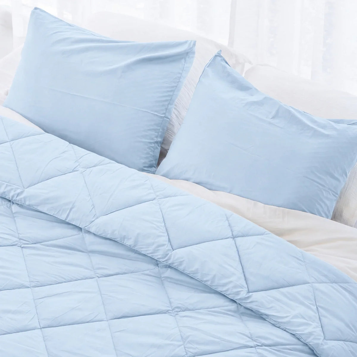 Summer sale bundel | Light Blue | Wasbaar dekbed