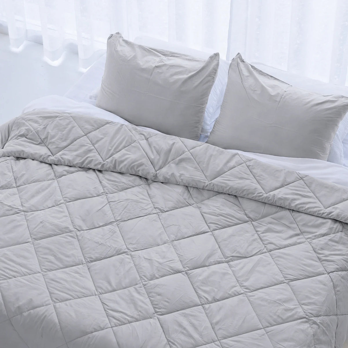 Wasbaar Zomerdekbed | Cotton Breeze | Pebble Grey