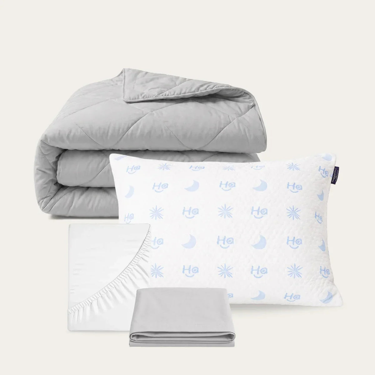 Summer sale bundel | Pebble grey | Wasbaar dekbed