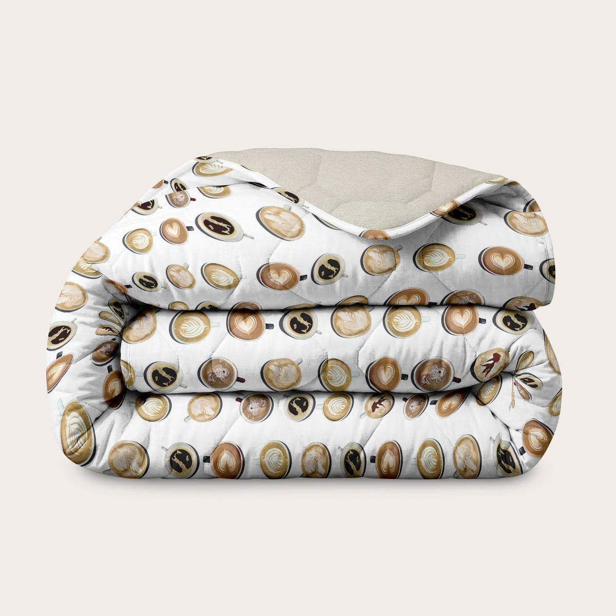 Wasbaar All Season Dekbed | A Fish Named Fred & Thehappybed | Coffee Dream