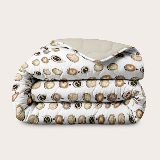 Wasbaar All Season Dekbed | A Fish Named Fred & Thehappybed | Coffee Dream