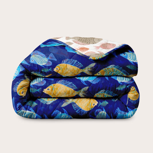Wasbaar All Season Dekbed | A Fish Named Fred & Thehappybed | Fish