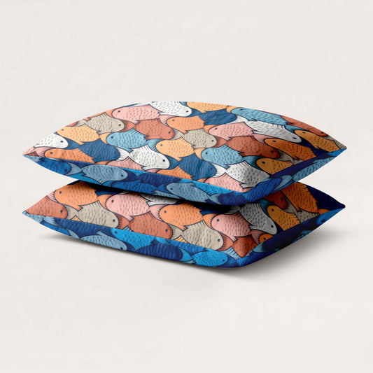 Kussenslopen | A Fish Named Fred & Thehappybed | 3D Fish | Set van 2