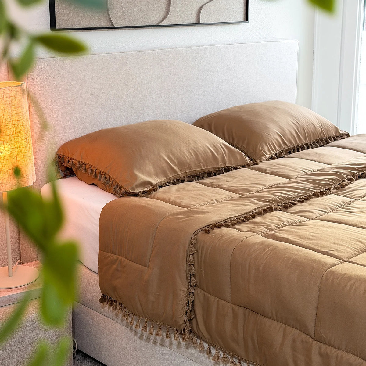 Wasbaar All Season Dekbed | Ibiza | Hazelnut