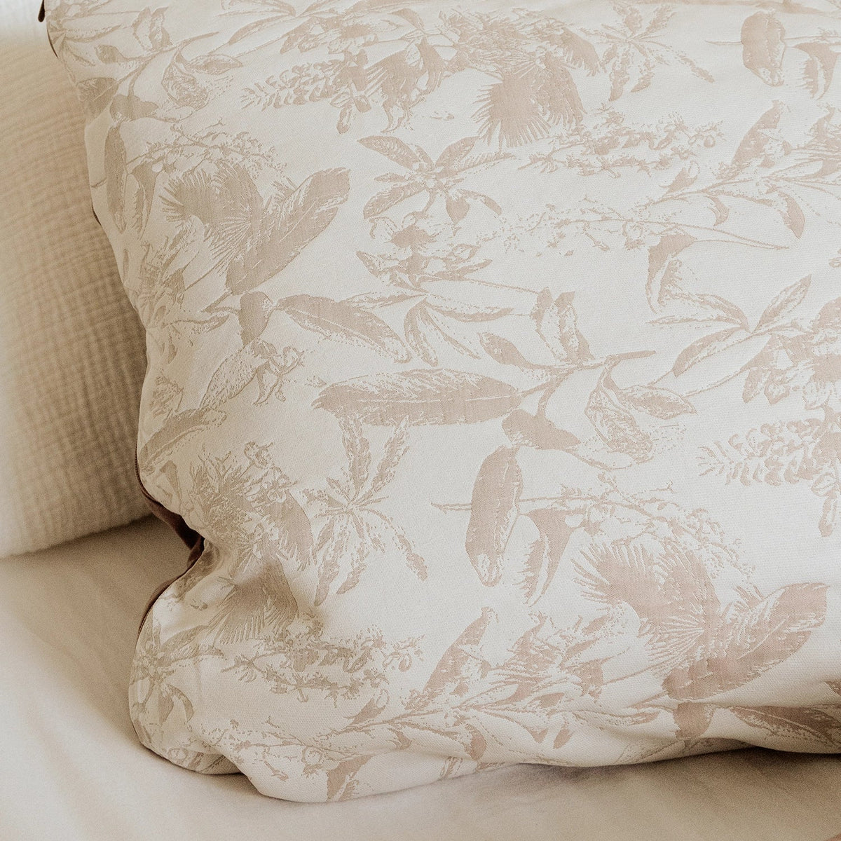 Kussenslopen | Jacquard | Brown | Set van 2