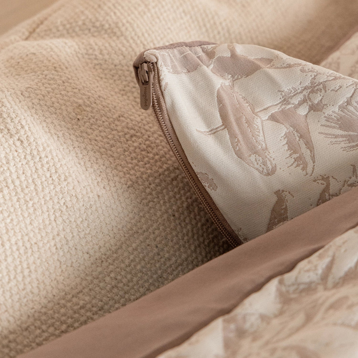 Kussenslopen | Jacquard | Brown | Set van 2