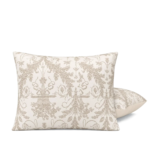 Kussenslopen | Jacquard | Taupe | Set van 2