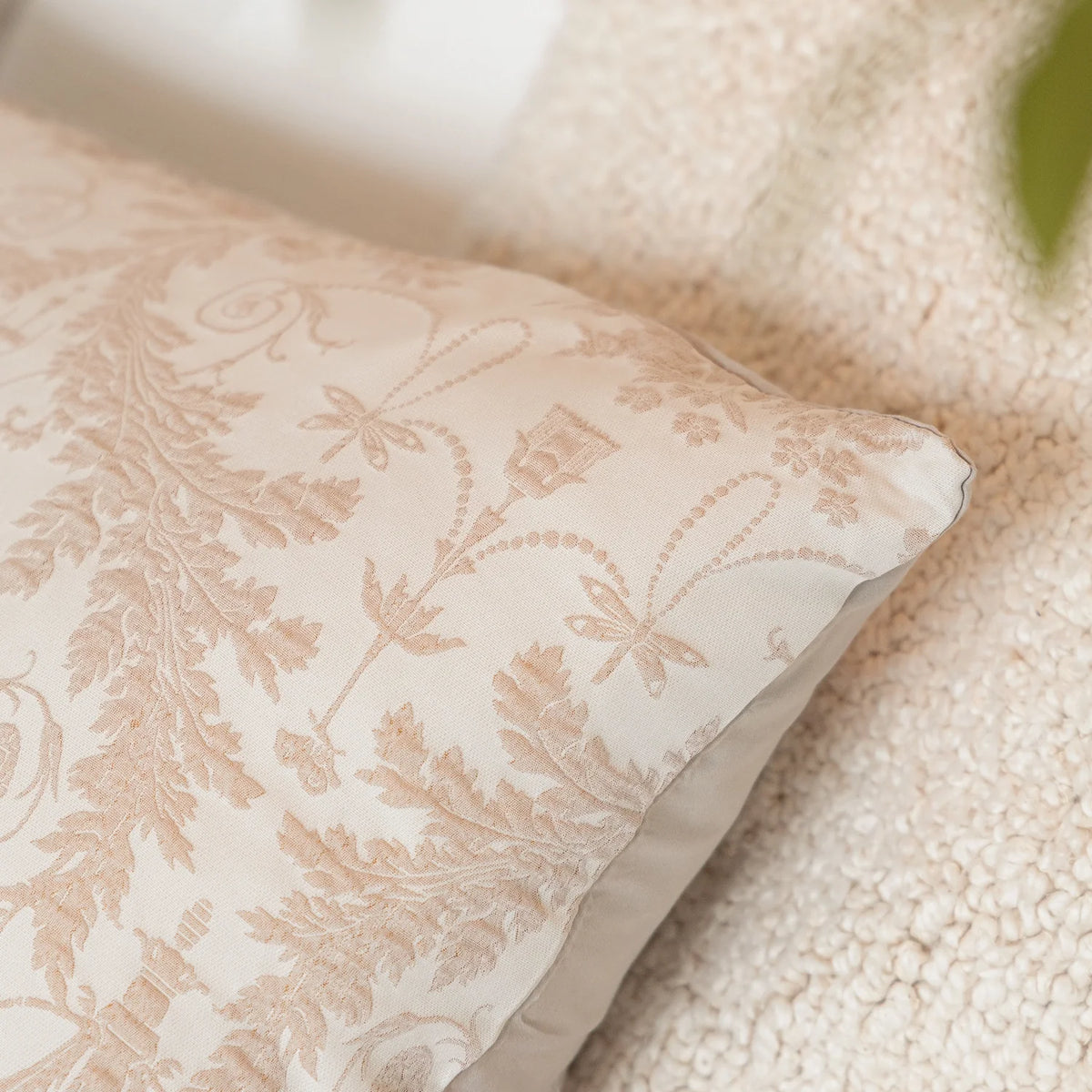 Kussenslopen | Jacquard | Taupe | Set van 2