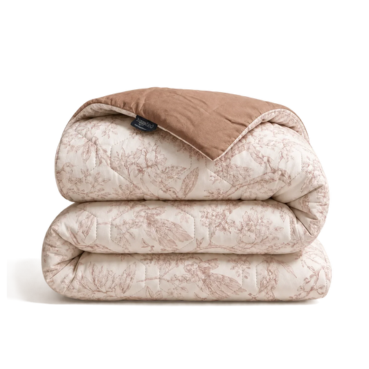 Wasbaar All Season Dekbed | Jacquard | Brown